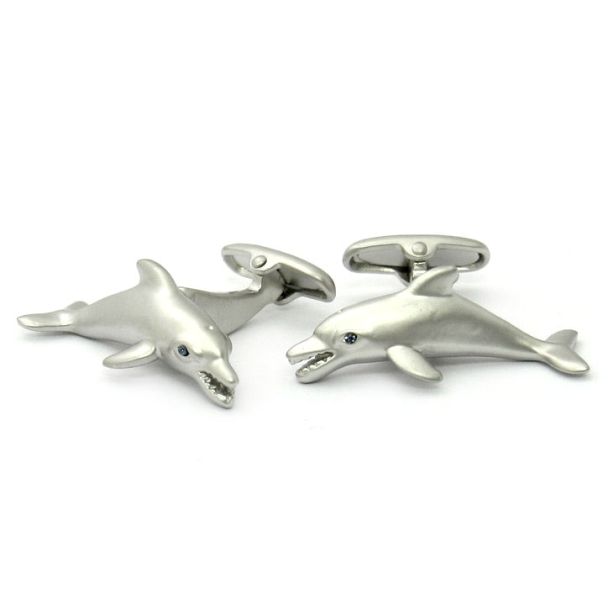Gemelos para camisa Delfín 3D- Shark Safari Collection 01