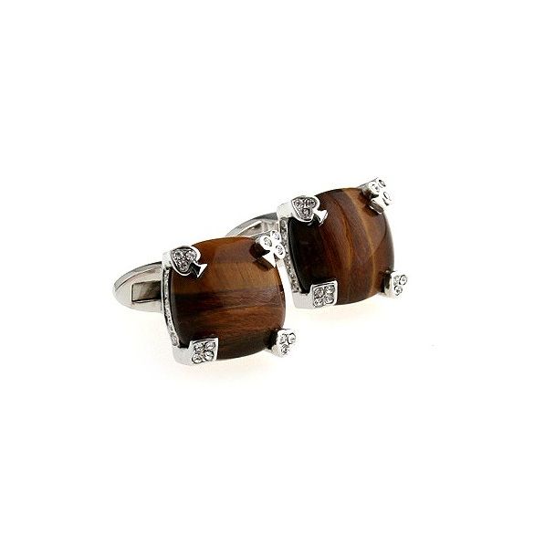 Gemelos Brown Stone Poker Engarced 01