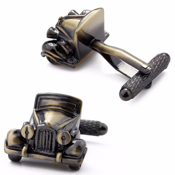 Gemelos para Camisa Coche Antiguo Bronze 