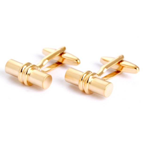 Gemelos de Camisa Golden Desing Cilinder 01