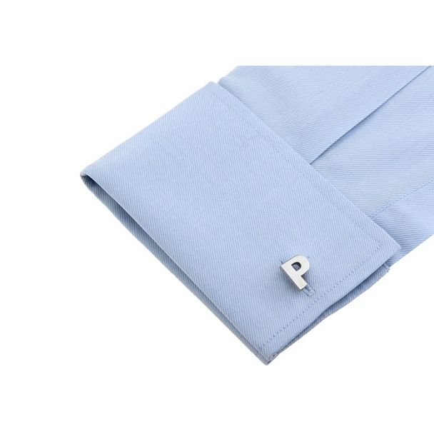 Gemelos de Camisa Inicial Letra P 04