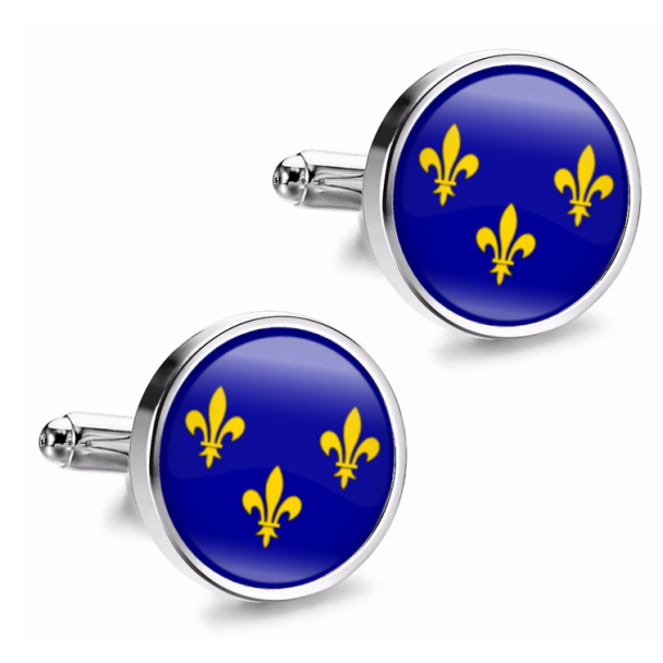 Gemelos de Camisa Magglass Banderas Regiones Francia Ile-de-France - Gemelolandia