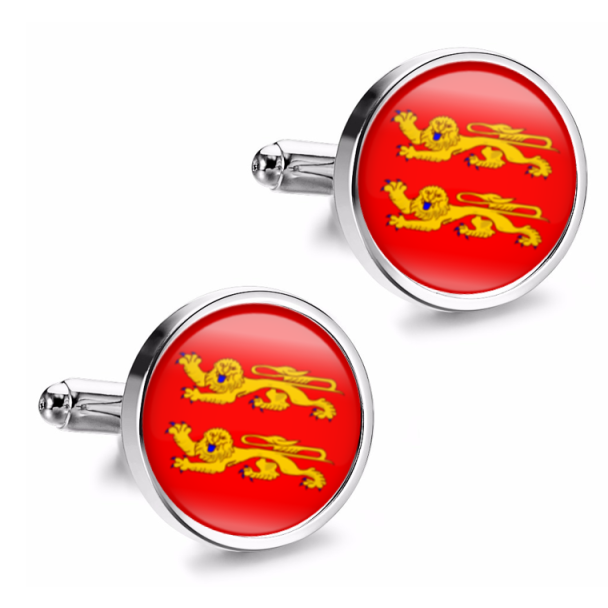 Gemelos de Camisa Magglass Banderas Regiones Francia Normandy - Gemelolandia