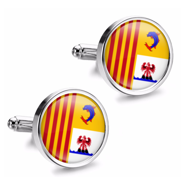 Gemelos de Camisa Magglass Banderas Regiones Francia Provence-Alpes-Cote d´Azur - Gemelolandia