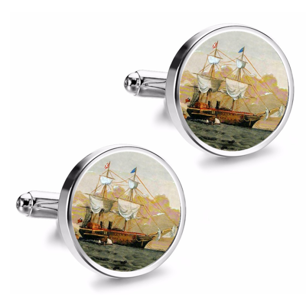 Gemelos de Camisa Magglass Barcos Nº11 16mm - Gemelolandia