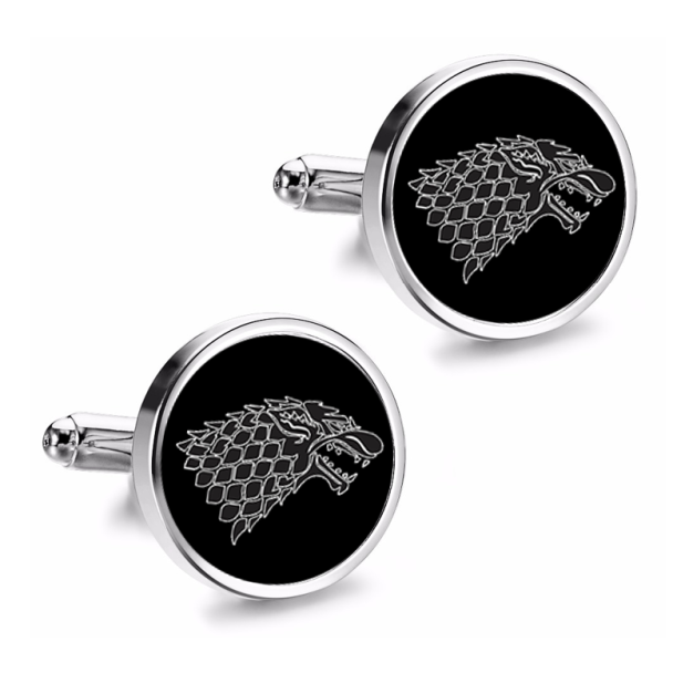 Gemelos de Camisa Magglass JdT Stark Logo Black . Gemelolandia