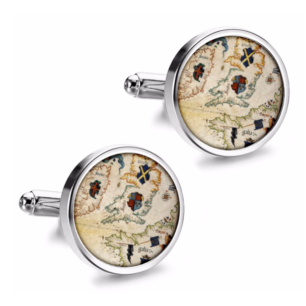 Gemelos de Camisa Magglass Rosa de los Vientos y Navegacion Nº12 16mm - Gemelolandia