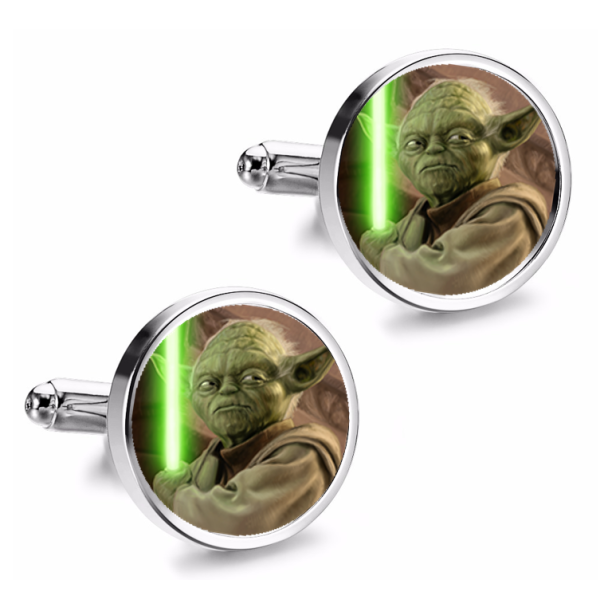 Gemelos de Camisa Magglass Yoda Espada Laser - Gemelolandia