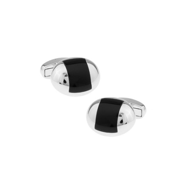 Gemelos de Camisa Opal Black 19x15mm - Gemelolandia