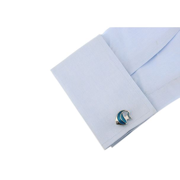 Gemelos de Camisa Pez Angel Azul 04