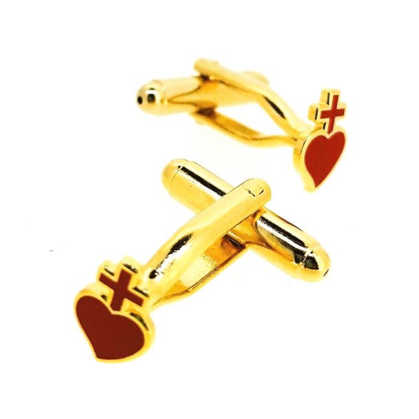 Gemelos para Camisa Sagrado corazón 10x7mm - Gemelolandia