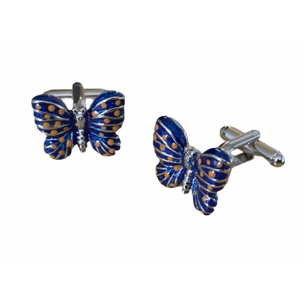 Gemelos Mariposa Esmaltada - Gemelolandia - Butterfly Enamel Cufflinks - Gemelos de Animales - Gemelos de Mariposa 03