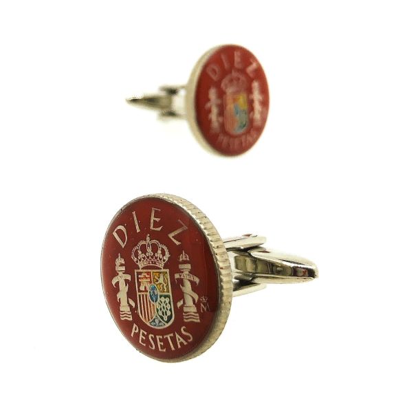 Gemelos Moneda de 10 Pesetas Roja Mod II-Gemelolandia