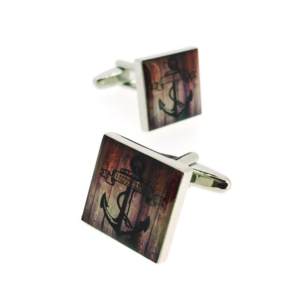 Gemelos para Camisa Ancla Vintage Squared - Gemelolandia