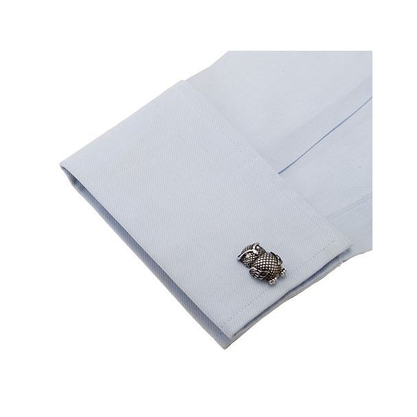 Gemelos para camisa Búho Acero 3-Gemelolandia