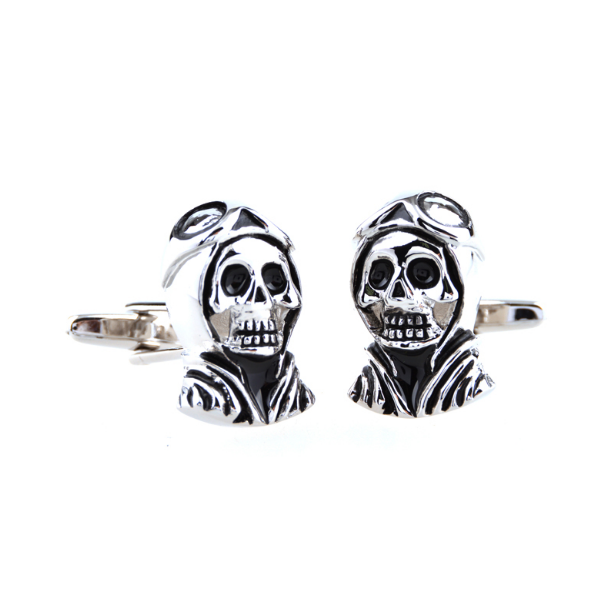 Gemelos para camisa Calavera Piloto 04