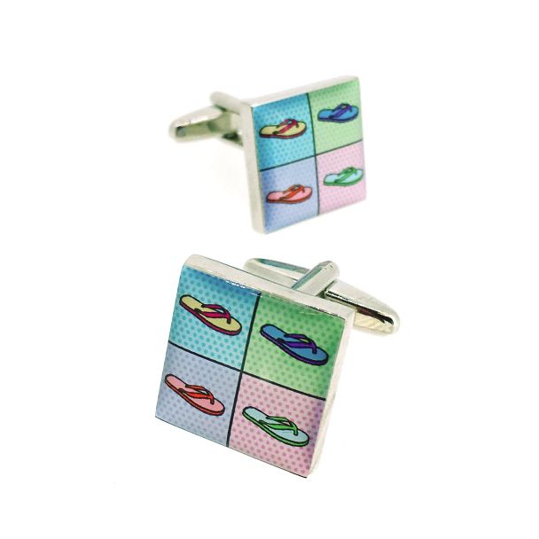 Gemelos para Camisa Collage de Chanclas - Gemelolandia