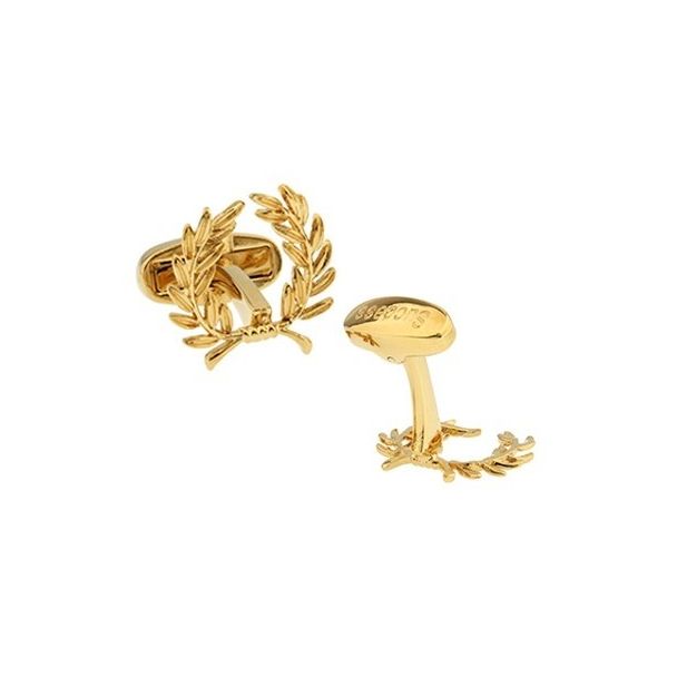 Gemelos para camisa Corona de Laurel Dorada 1-Gemelolandia