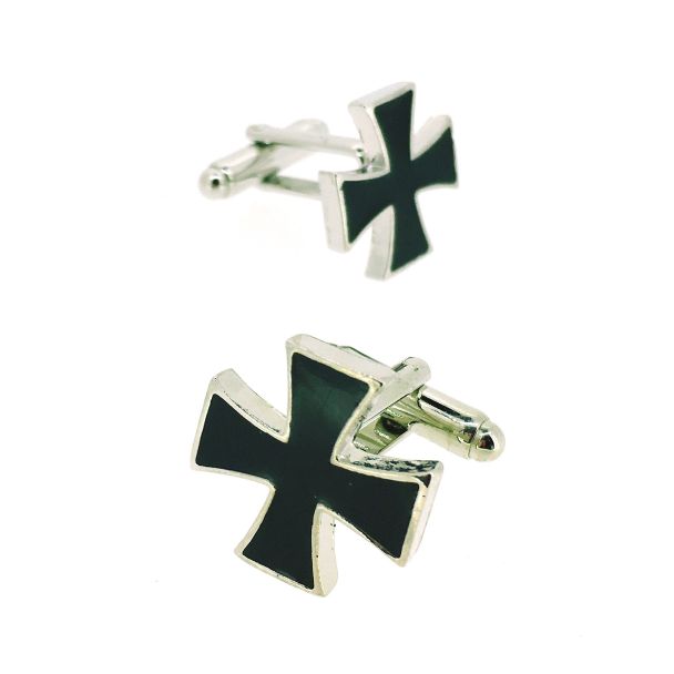 Gemelos para Camisa Cruz Negra Teutonica Cruz de Hierro - Gemelolandia