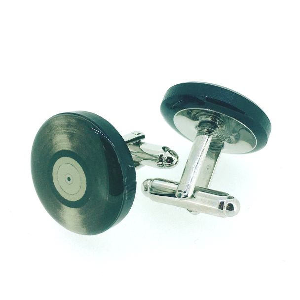 Gemelos para Camisa Disco de Vinilo 3