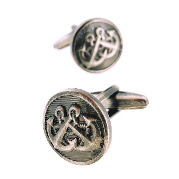 Gemelos para Camisa Escudo con Anclas Cruzadas - Gemelolandia