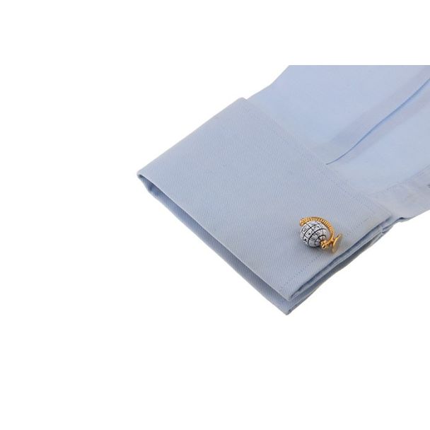 Gemelos para camisa Globo Terráqueo 3-Gemelolandia