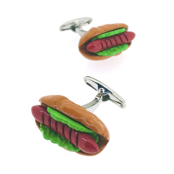 Boutons de manchette Hot Dog