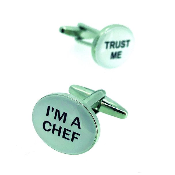 Gemelos para Camisa I Am a Chef Trust Me - gemelolandia