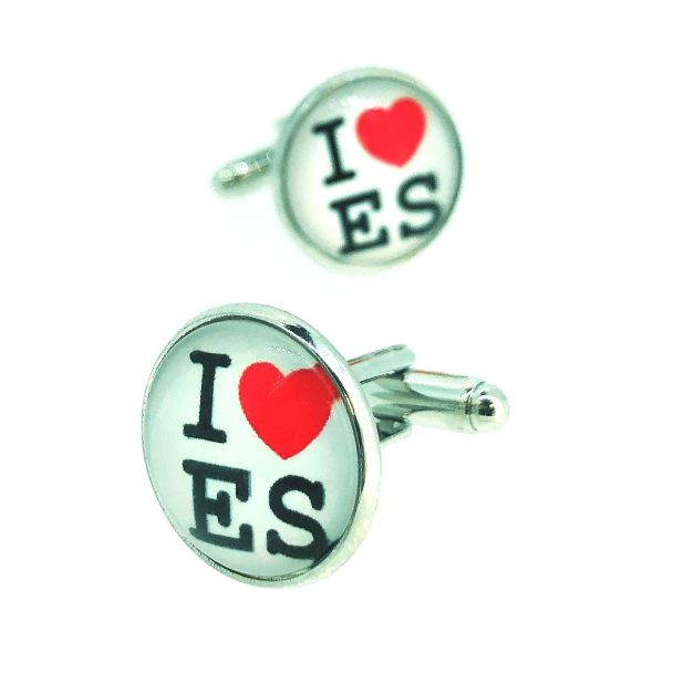 Gemelos para Camisa I Love Spain-Gemelolandia