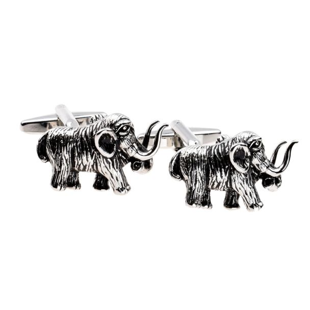 Gemelos para camisa Mamut Plateado 2-Gemelolandia