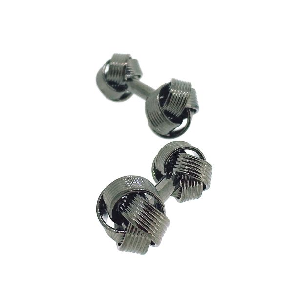 Gemelos para Camisa Nudo Double Black Premium Edition - Gemelolandia
