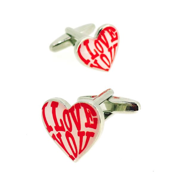 Gemelos para Camisa Red I Love You Heart  - Gemelolandia