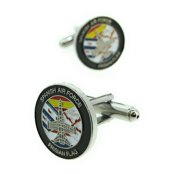 Gemelos para camisa Spanish  Air Force Frisian Flag-Gemelolandia