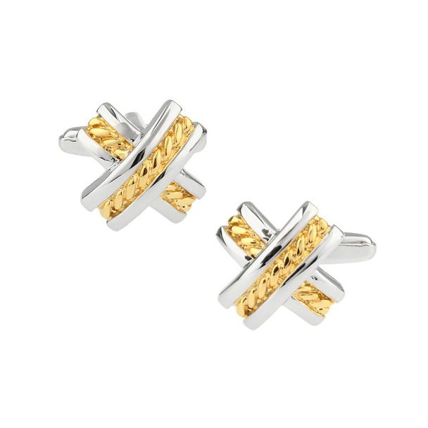 Gemelos para Camisa Steel and Golden Cross 01