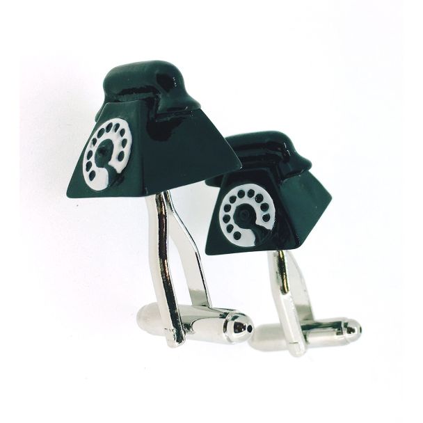 Gemelos para Camisa Teléfono Antiguo 3D 02
