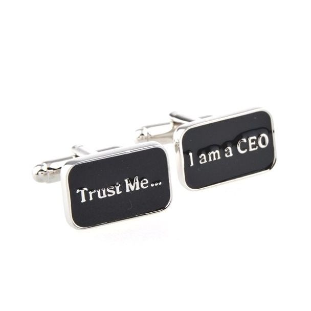 Gemelos para camisa Trust me I am a CEO - Gemelolandia