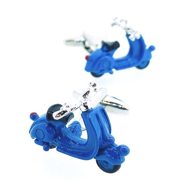 Gemelos para Camisa Vespa 3D Azul Mod II - Gemelolandia