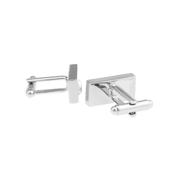 Gemelos para camisa White Crystal Weeding 03