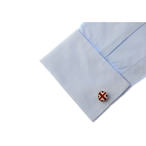 Gemelos para camisa Union Jack Rounded Gran Bretaña 04