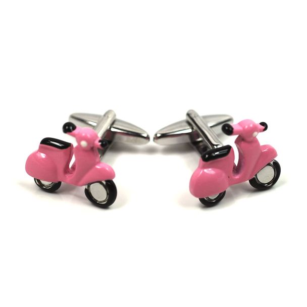 Gemelos de Camisa Vespa Scooter Rosa 04