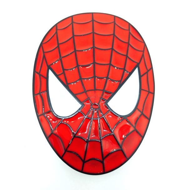 Hebilla de Cinturón Spiderman Modelo Ovalado 8,5x6cm-Gemelolandia