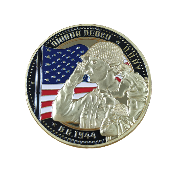 Moneda Conmemorativa D-Day U.S Infantry 39mm - Gemelolandia
