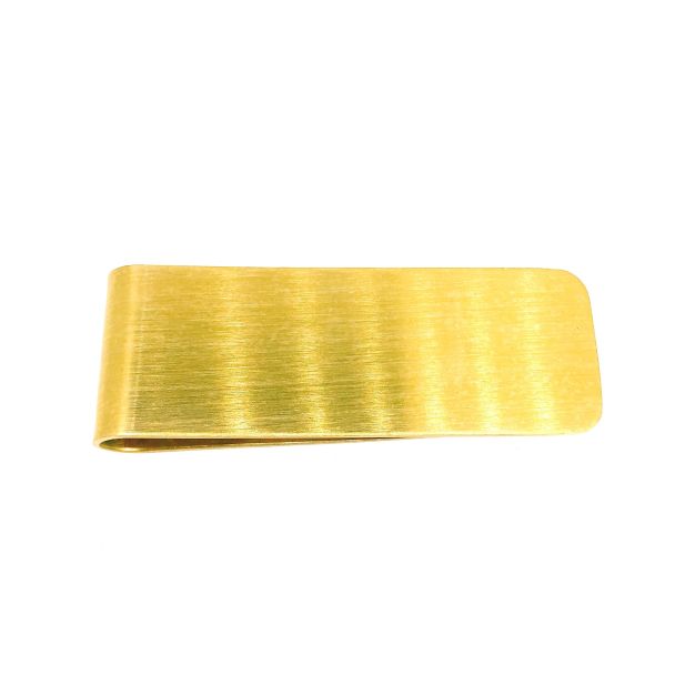 Money Clip Dorado Mate para Grabar - Gemelolandia