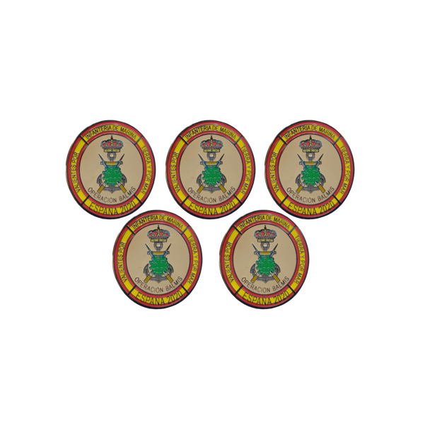 Pack 5 Pins de Solapa Operación Balmis 2020 Infanteria de Marina - Gemeloandia