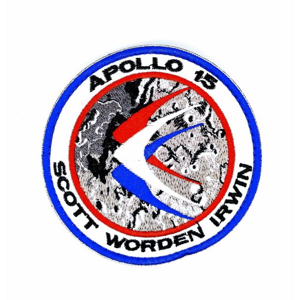 Parche Bordado Hook and Loop Apollo 15 8cm - Gemelolandia 