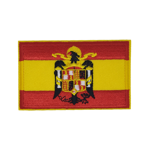 Parche Bordado Termoadhesivo Bandera España Agula de San Juan 7,7x5cm - Gemelolandia