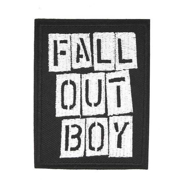 Parche Bordado Termoadhesivo Fall Out Boy 9,5 cm-Gemelolandia