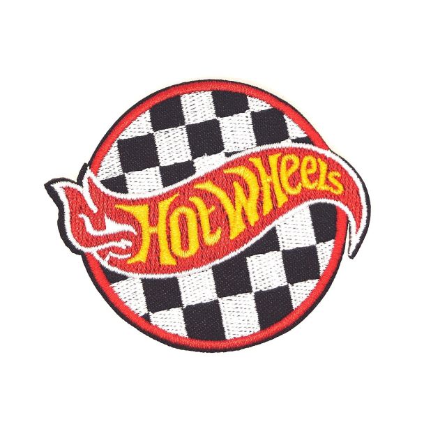 Parche Bordado Termoadhesivo Hot Wheels 7x6cm-Gemelolandia