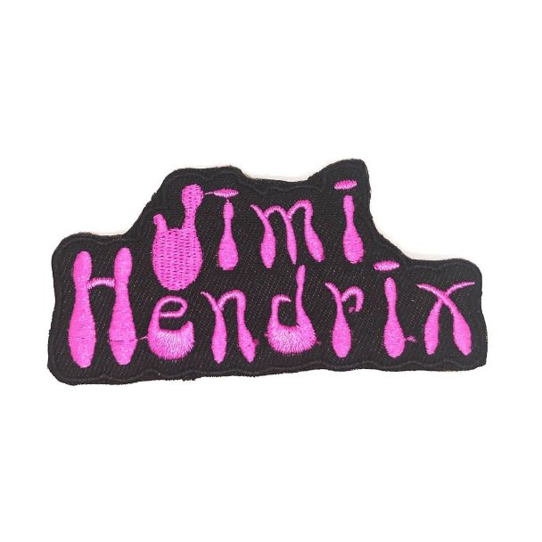 Parche Bordado Termoadhesivo Jimi Hendrix 9x4cm-Gemelolandia