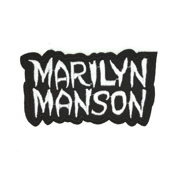 Parche Bordado Termoadhesivo Marilyn Manson 8cm-Gemelolandia